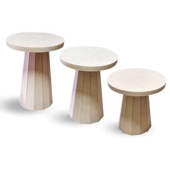 Ham MDF Fıçı Mantar Sehpa